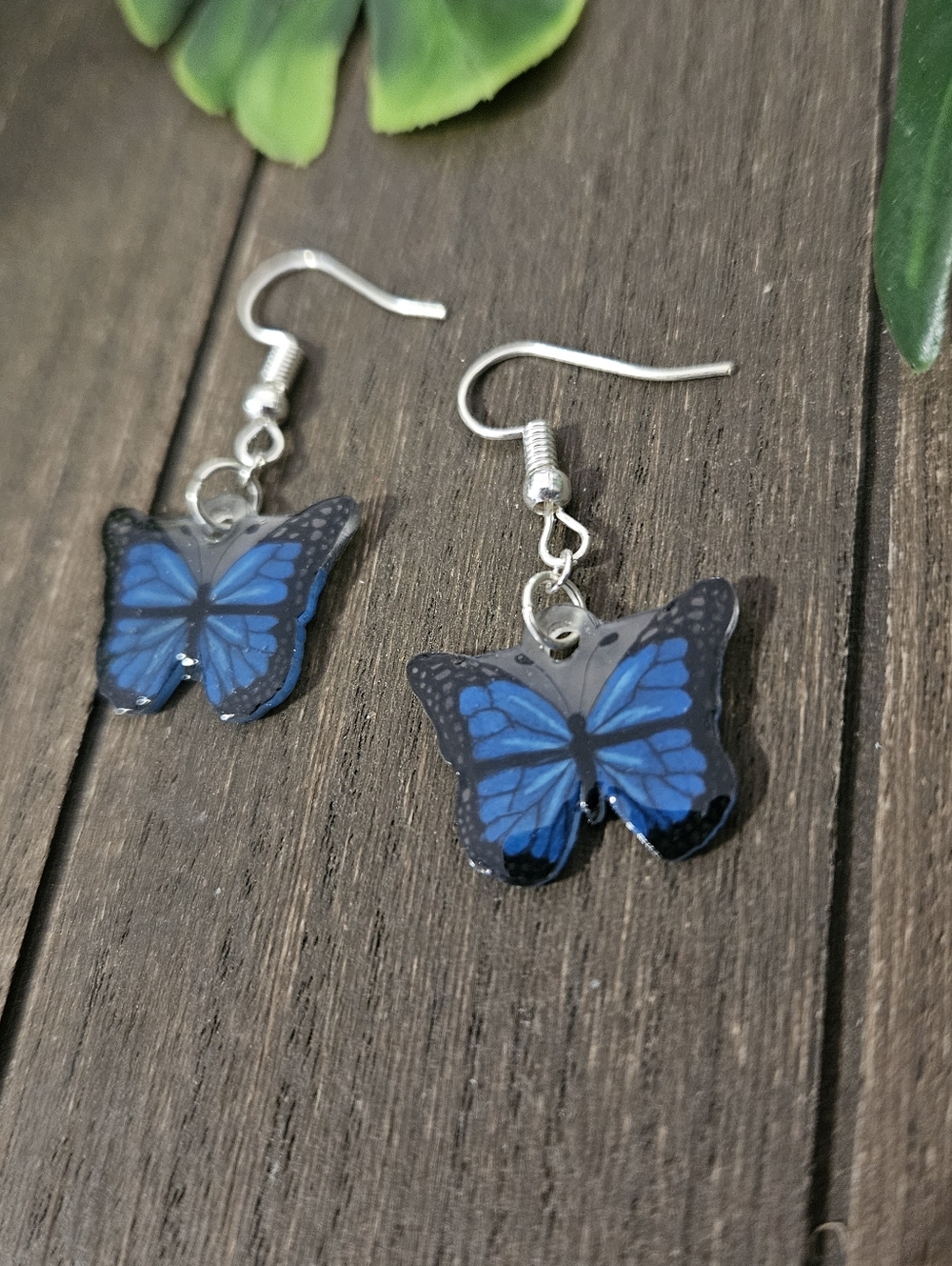 Handmade Butterfly Shrink Plastic Earrings